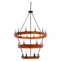 Kalco Lansdale 3 Tier Chandelier 12+6+6 Light 505554BI